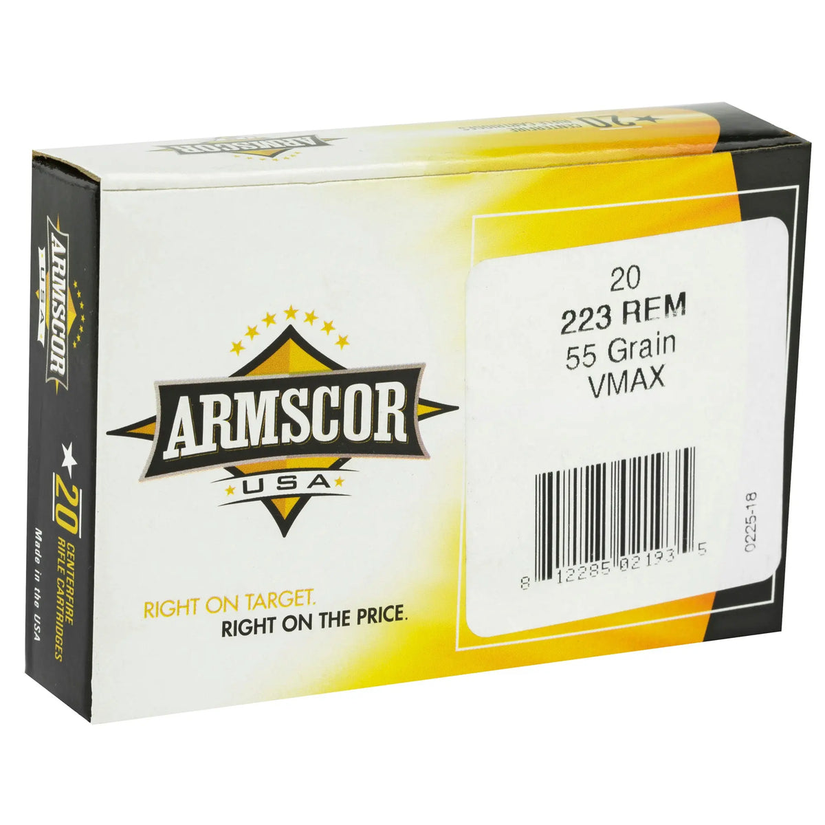 ARMSCOR 223REM 55GR VMAX 20/1000 - American Ordnance