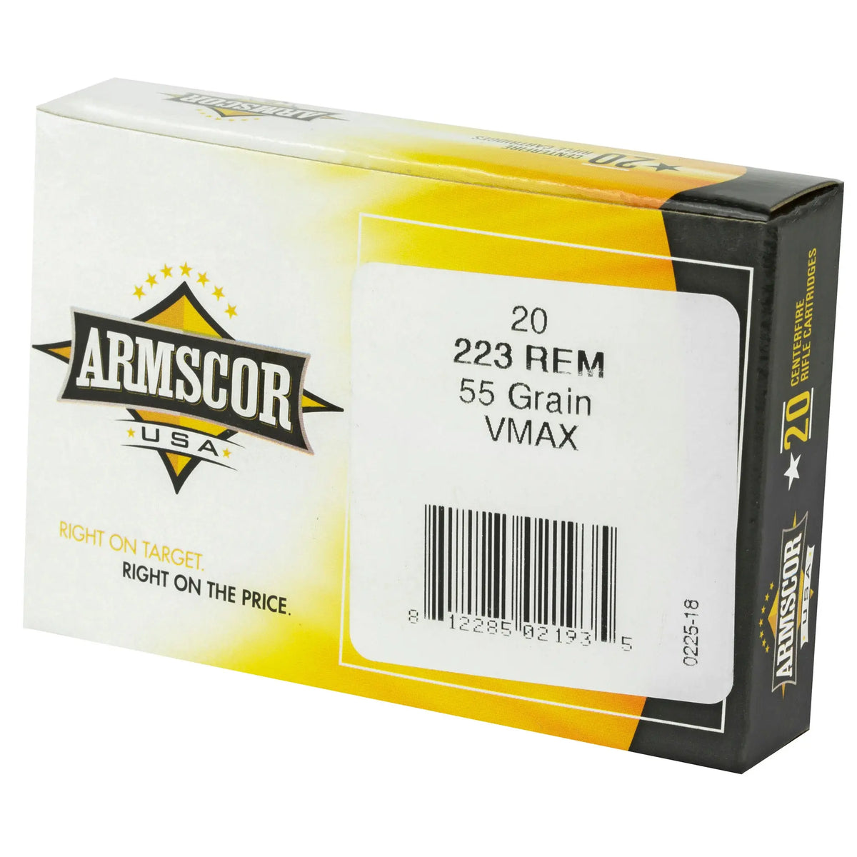 ARMSCOR 223REM 55GR VMAX 20/1000 - American Ordnance