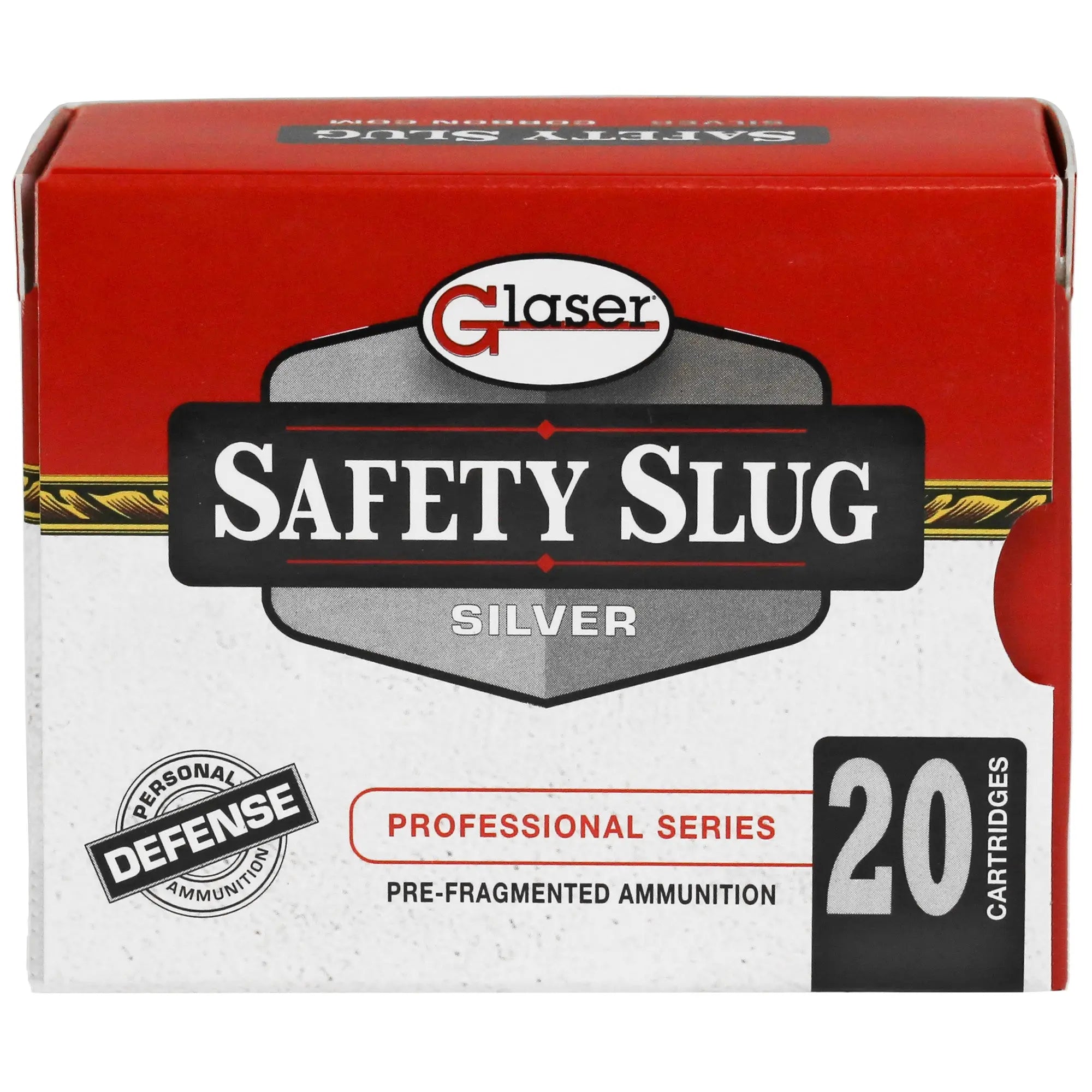 GLASER SILVER 40S&W 115GR 20/500 - American Ordnance