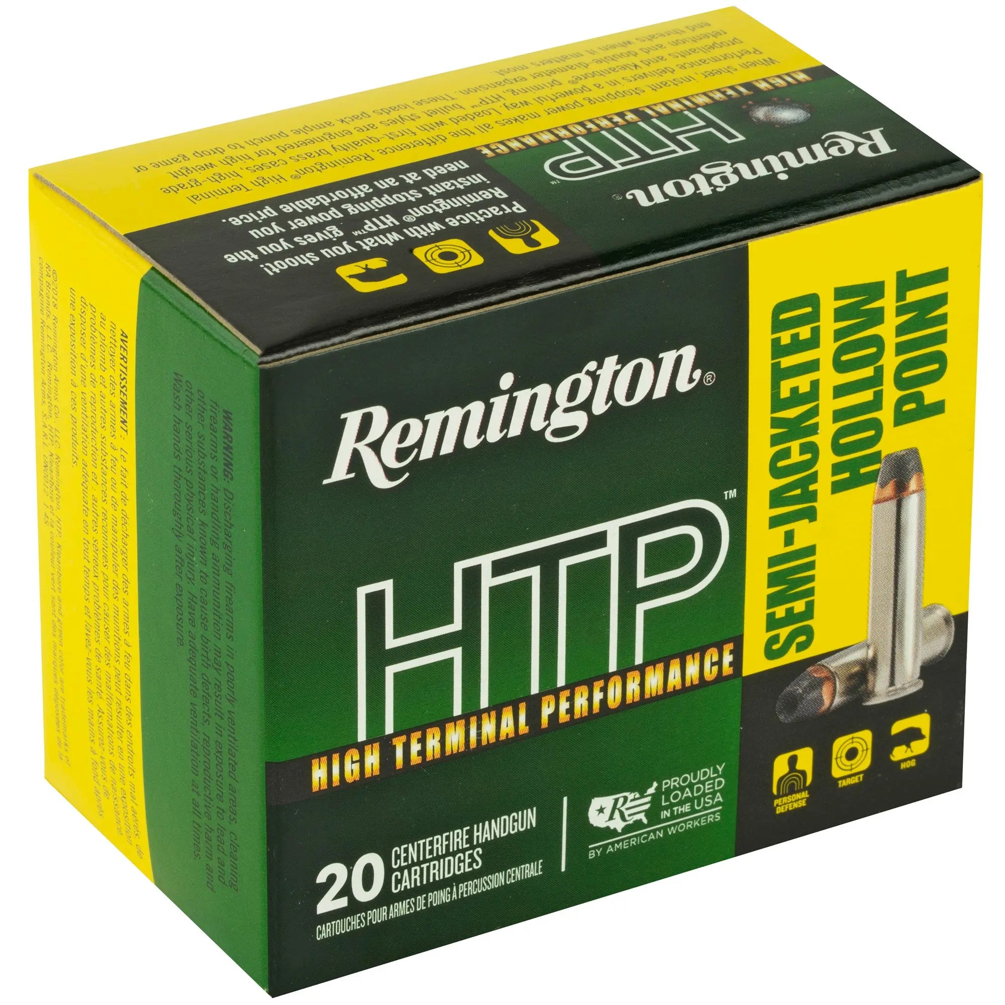 REM HTP 38SPL +P 125GR SJHP 20/500 - American Ordnance