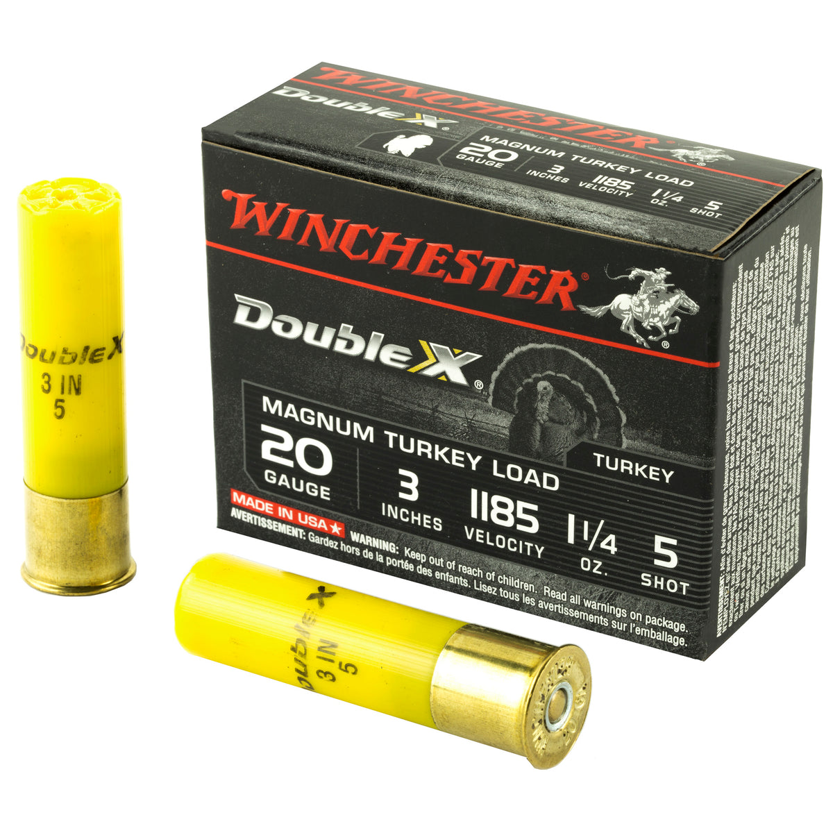 WINCHESTER DOUBLE-X MAG TRKY 20GA 3&quot; #5 10RD