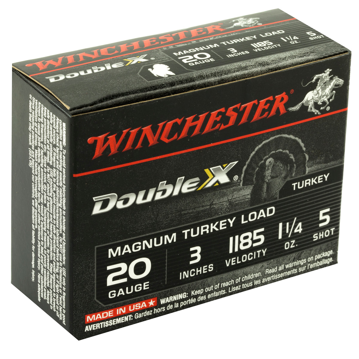 WINCHESTER DOUBLE-X MAG TRKY 20GA 3&quot; #5 10RD