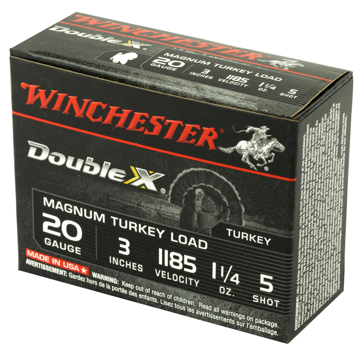 WINCHESTER DOUBLE-X MAG TRKY 20GA 3&quot; #5 10RD