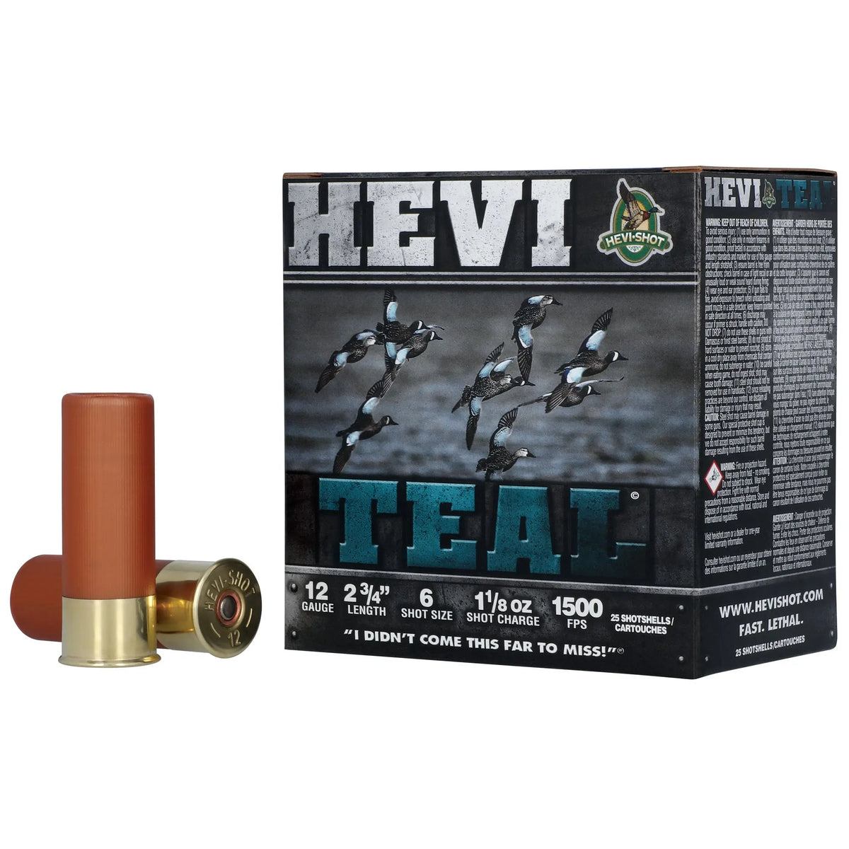 HEVI TEAL 12GA 2.75&quot; #6 25/250 - American Ordnance