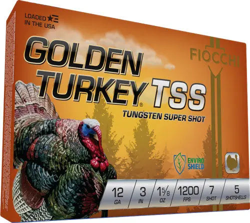 3&quot; 1-5/8OZ #7 5RD 10BX/CSFIOCCHI GOLDEN TURKEY TSS 12GA - American Ordnance