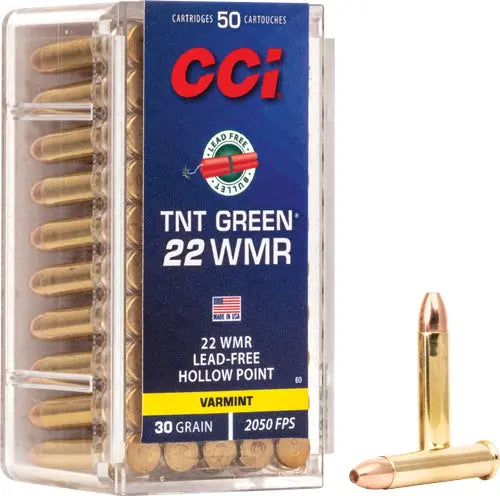 FREE 2050FPS 50RD 40BX/CSCCI TNT GREEN 22WMR LEAD - American Ordnance