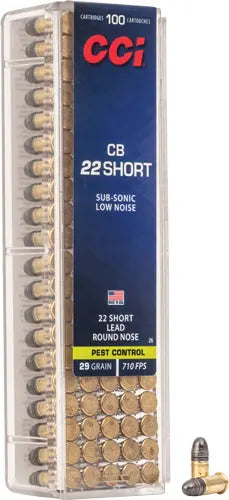 710FPS 100RD 50BX/CSCCI CB 22 SHORT 29GR LEAD-RN - American Ordnance