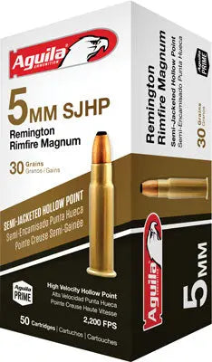 50RDAGUILA 5MM REM MAG 30GR SJHP - American Ordnance