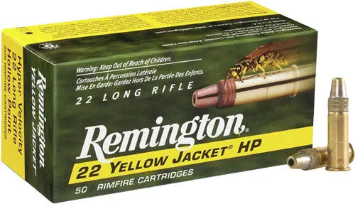 33GR TC LEAD-HP 50RD 100BX/CSREMINGTON YELLOW JACKET 22LR - American Ordnance