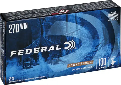 130GR SP 20RD 10BX/CSFEDERAL POWER-SHOK 270 WIN - American Ordnance