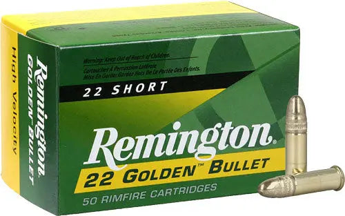 LEAD-RN HIGH-VEL 50RD 100BX/CSREMINGTON 22 SHORT 29GR PLATED - American Ordnance