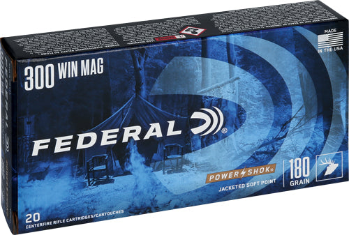 180GR SP 20RD 10BX/CSFEDERAL POWER-SHOK 300 WIN MAG - American Ordnance