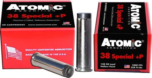 UP-SIDE DOWN 20RD 10BX/CSATOMIC 38 SPECIAL +P 148GR WC - American Ordnance