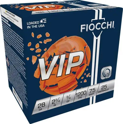 #7.5 1200FPS 250RD CASE LOTFIOCCHI VIP 28GA 2.75&quot; 3/4OZ - American Ordnance