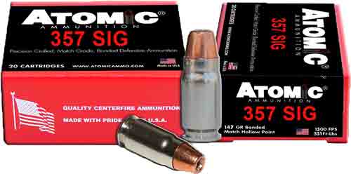 20RD 10BX/CSATOMIC 357 SIG 147GR JHP - American Ordnance