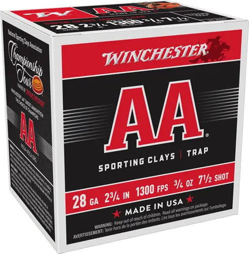 #7.5 1300FPS 250RD CASE LOTWINCHESTER AA 28GA 2.75&quot; 3/4OZ - American Ordnance