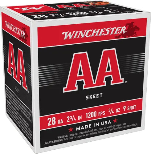 #9 1200FPS 250RD CASE LOTWINCHESTER AA 28GA 2.75" 3/4OZ - American Ordnance