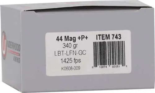 LEAD-FN 20RD 10BX/CSUNDERWOOD 44 REM MAG +P+ 340GR - American Ordnance