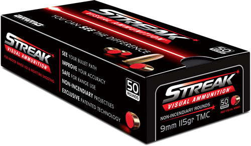 RED STREAK 50RD 20BX/CSAMMO INC 9MM LUGER 115GR TMC - American Ordnance