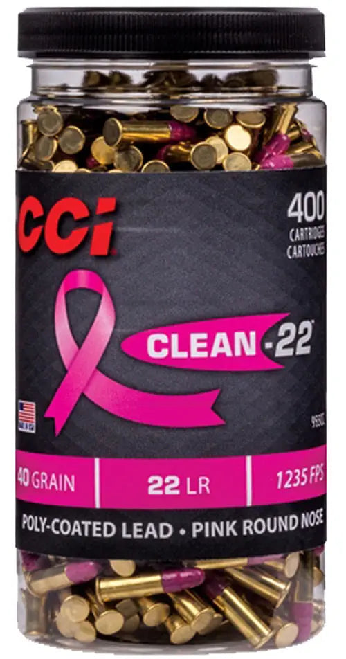 COATED RN 400RD 8BX/CSCCI CLEAN 22LR 40GR PINK POLY - American Ordnance