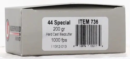 HC WADCUTTER 20RD 10BX/CSUNDERWOOD 44 SW SPECIAL 200GR - American Ordnance