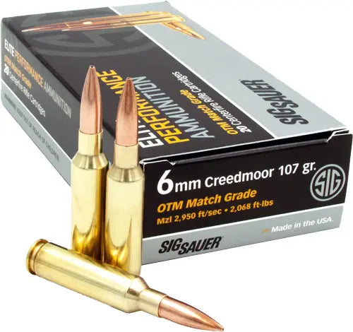 10BX/CS*SIG 6MM CM 107GR OTM 20RD - American Ordnance