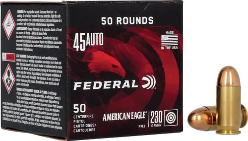 50RD 10BX/CSFEDERAL AE 45 ACP 230GR FMJ - American Ordnance