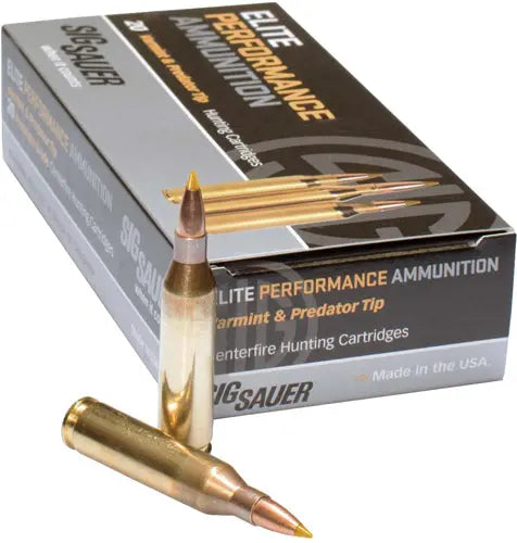 TIPPED HUNTING 20RD 10BX/CS!SIG 6MM CM 100GR ELITE - American Ordnance