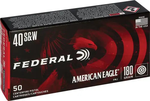 50RD 20BX/CSFEDERAL AE 40 SW 180GR FMJ-TC - American Ordnance