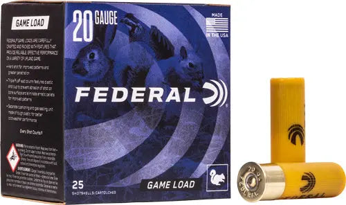 7/8OZ #6 1210FPS 250RD CASEFEDERAL GAME LOAD 20GA 2.75&quot; - American Ordnance