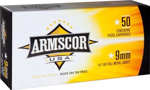 50RD 20BX/CS SUBSONICARMSCOR 9MM LUGER 147GR FMJ - American Ordnance