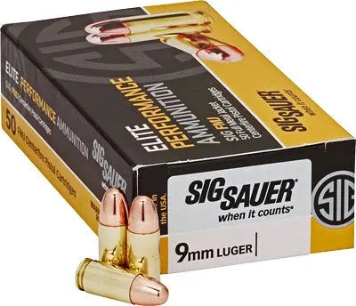 50RD 10BX/CSSIG 9MM LUGER 124GR FMJ - American Ordnance