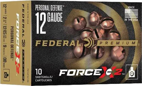 00 BUCK FORCE X2 10RD 5BX/CSFEDERAL PREMIUM 12GA 2.75" - American Ordnance