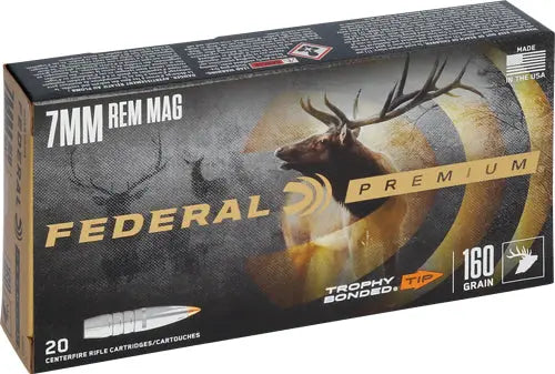 160GR POLY TIP 20RD 10BX/CSFEDERAL PREMIUM 7MM REM MAG - American Ordnance