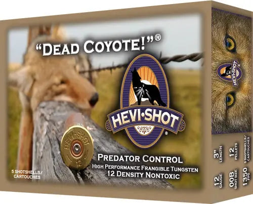 1-1/2OZ #T 10RD 10BX/CSHEVI-SHOT DEAD COYOTE 12GA 3&quot; - American Ordnance