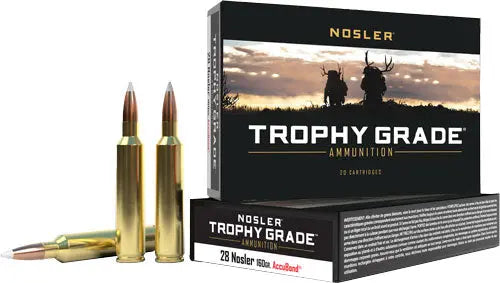 160GR ACCUBOND 20RD 10BX/CSNOSLER TROPHY GRADE 28 NOSLER - American Ordnance