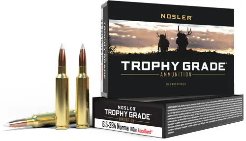 140GR ACCUBOND 20RD 10BX/CSNOSLER TROPHY 6.5X284 NORMA - American Ordnance