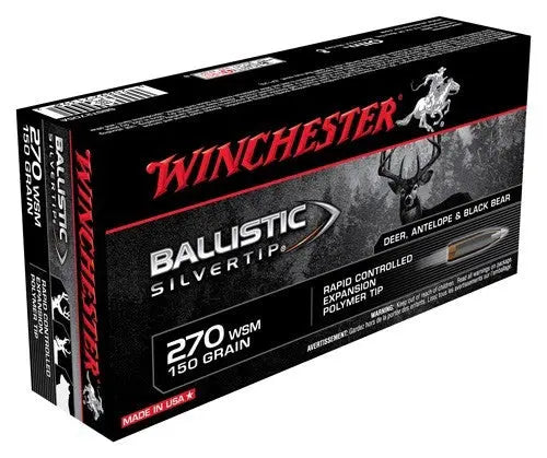 150GR SILVER TIP 20RD 10BX/CSWINCHESTER SUPREME 270 WSM - American Ordnance