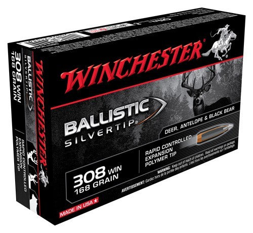 168GR SILVERTIP 20RD 10BX/CSWINCHESTER SUPREME 308 WIN - American Ordnance