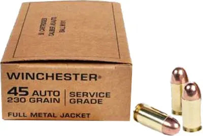 ACP 230GR FMJ-RN 50RD 10BX/CSWINCHESTER SERVICE GRADE 45 - American Ordnance