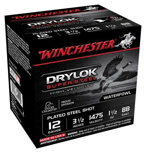 1-1/2OZ #BB 1475FPS 25RD 10B/CWINCHESTER DRYLOK 12GA 3.5" - American Ordnance