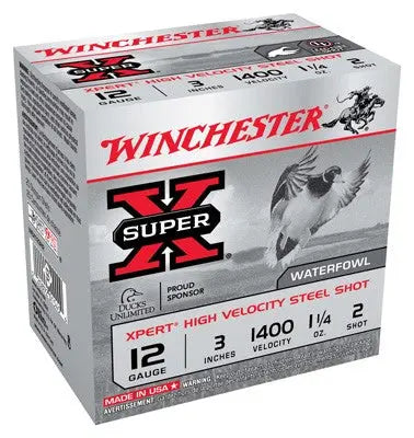 1-1/4OZ #2 1400FPS 25RD 10BX/CWINCHESTER XPERT STEEL 12GA 3" - American Ordnance