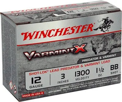 1-1/2OZ #BB 10RD 10BX/CSWINCHESTER VARMINT-X 12GA 3" - American Ordnance