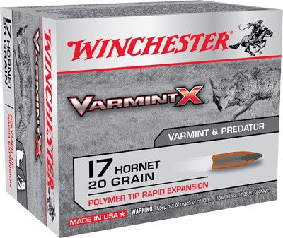 20GR VARMINTER-X 20RD 10BX/CSWINCHESTER XARMINT-X 17 HORNET - American Ordnance