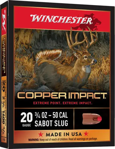 2.75&quot; 3/4OZ SABOT 5RD 20BX/CSWINCHESTER COPPER IMPACT 20GA - American Ordnance