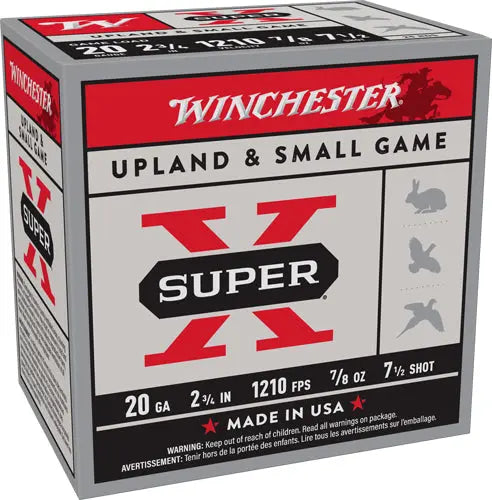 7/8OZ 7.5 1210FPS 250RD CASEWINCHESTER SUPER-X 20GA 2.75&quot; - American Ordnance