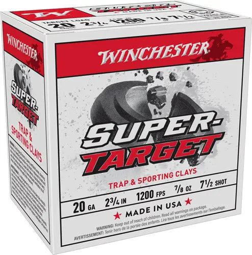 2.75&quot; 7/8OZ #7.5 250RD CASEWINCHESTER SUPER TARGET 20GA - American Ordnance