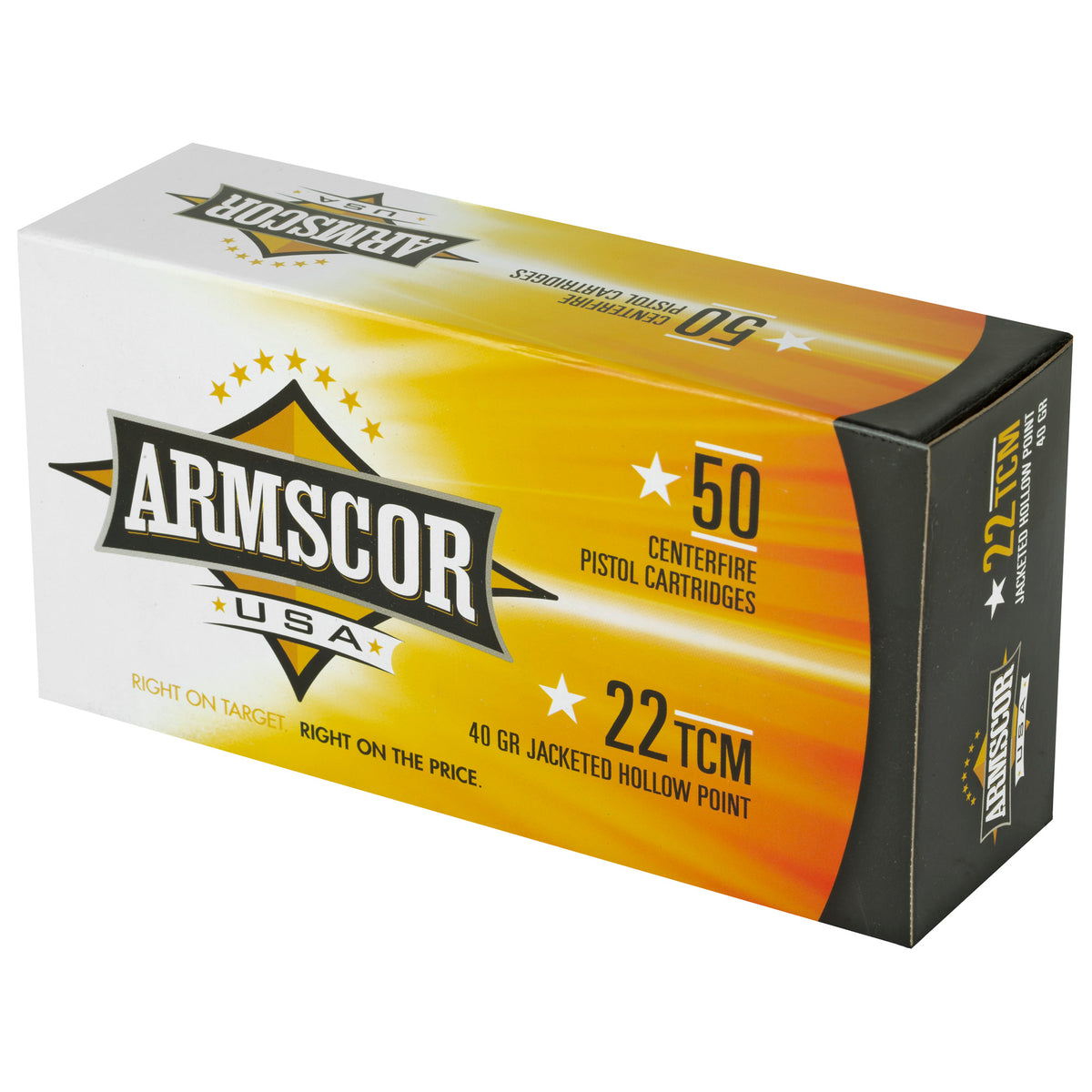 ARMSCOR 22TCM 40GR JHP 50/1000 - American Ordnance