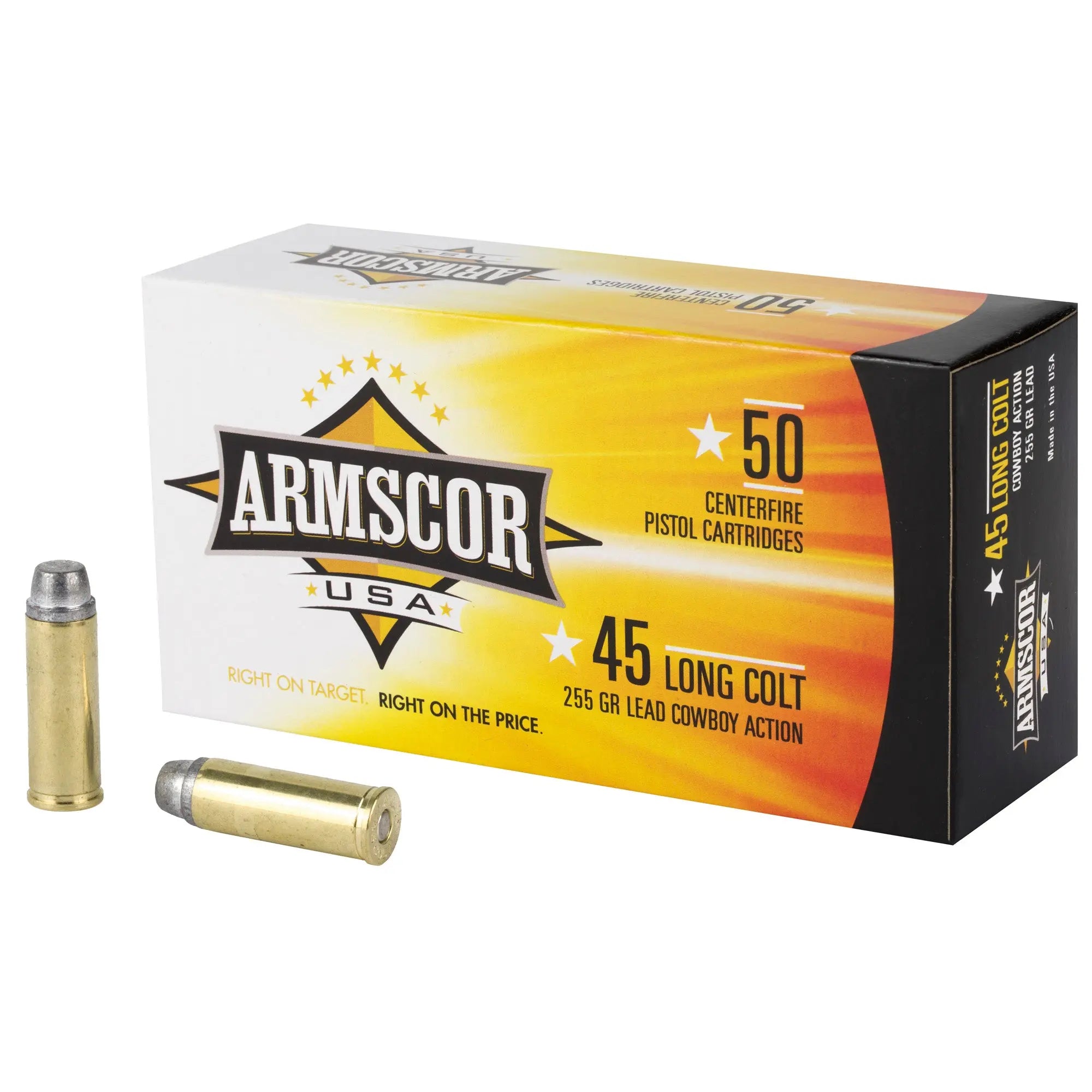 ARMSCOR 45LC 255GR LEAD 50/400 - American Ordnance