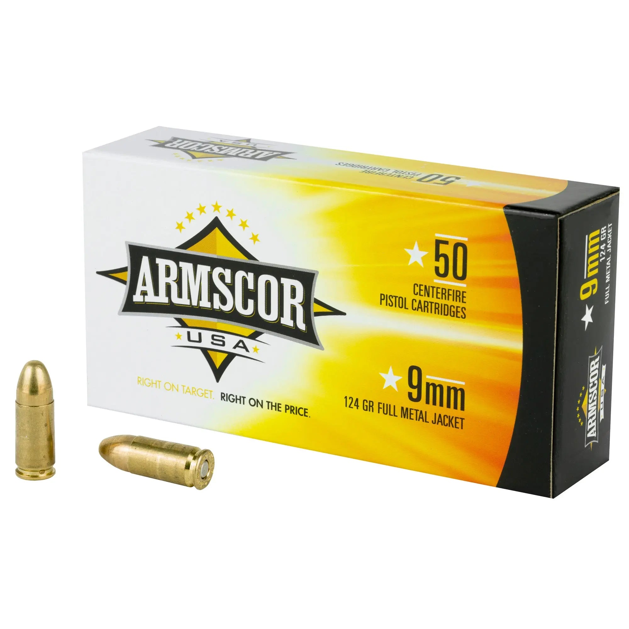 ARMSCOR 9MM 124GR FMJ 50/1000 - American Ordnance